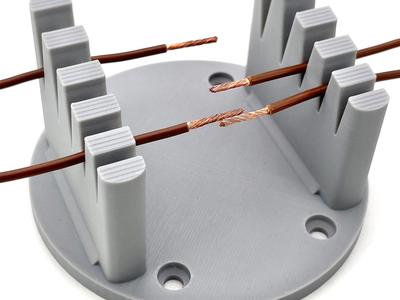 Soldering cable / wire holder 