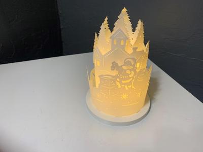 Santa Round Lantern
