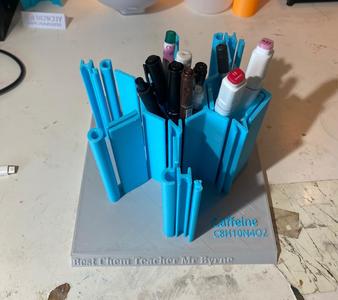 Caffeine Molecule pen holder