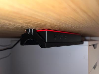 Mount under the desk for ThinkPad Docking Station