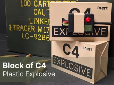 Block of C4 with Optional Fuse Attachment