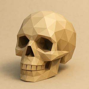 Skull V2 low poly   