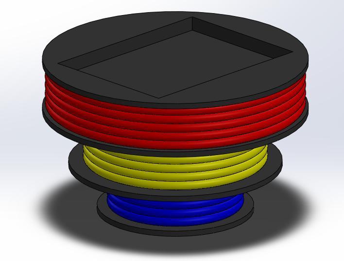Feet shaped 3D Filament Spool .