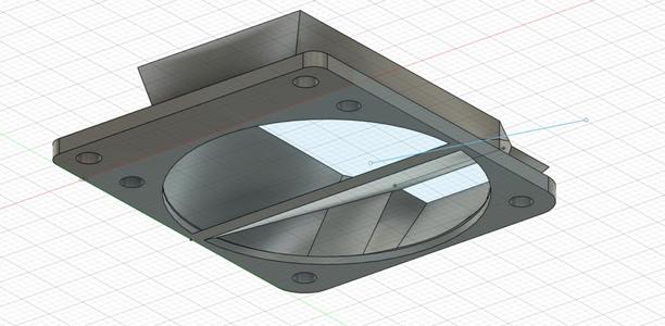 Fan for delta kossel