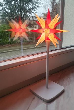 Herrnhuter Star / Stern (13cm) Holder for windowsill or sideboard