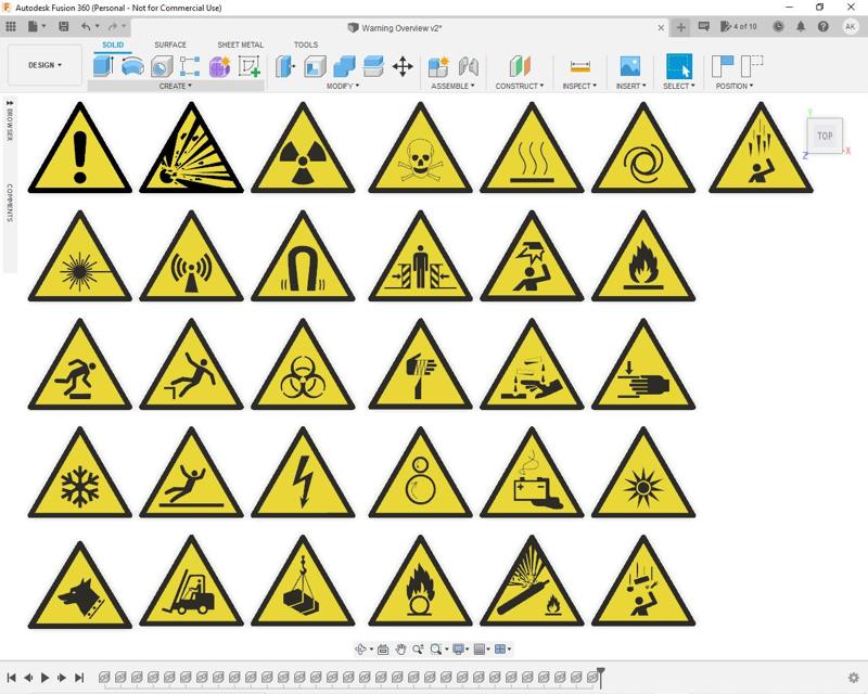 ISO 7010 Warning Symbol Collection - Warning Signs