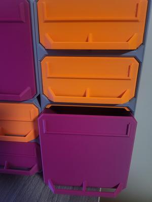 Multiboard multibin 2-wide drawer stopper
