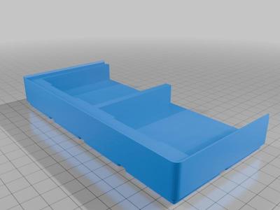 Gridfinity Carrier for Three Eighths Drive Harbor Freight Socket Trays