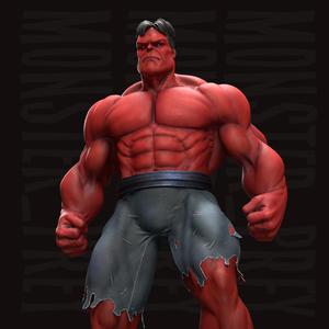 Red Hulk FREE 3D Print model