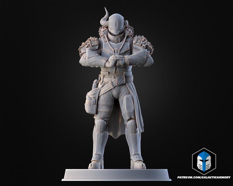Destiny Lord Shaxx Figurines - Pose 2 - 3D Print Files