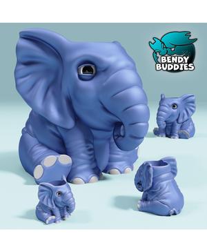 Elephlora Elephant Pot / Pen Holder / Decorative Vase / Item Container Box / Plant Vessel / Flower