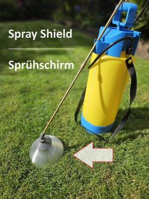 Spray Shield for Pressure Sprayer / Spritzschirm Drucksprüher