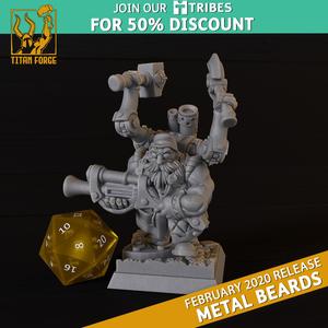Gimron Hammerhand - Metal Beards - Titan Forge Miniatures February 2020