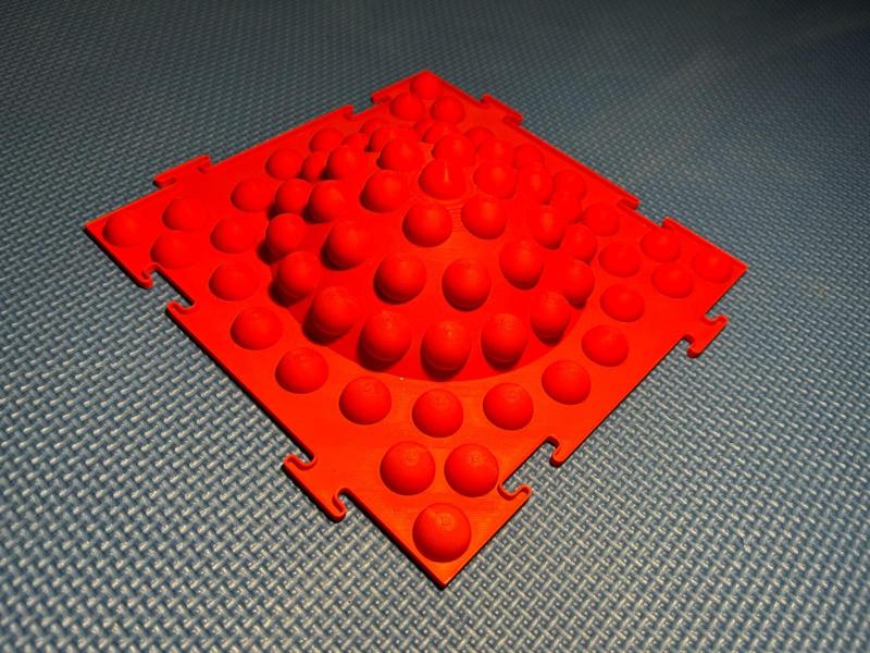 Massage Puzzle Mat - Hemispheres on Hemispheres 240x240 mm