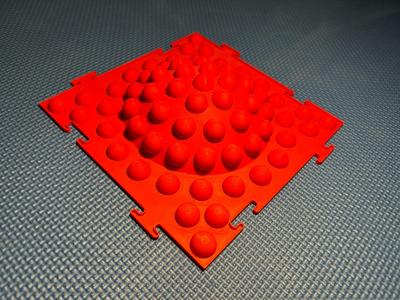 Massage Puzzle Mat - Hemispheres on Hemispheres 240x240 mm