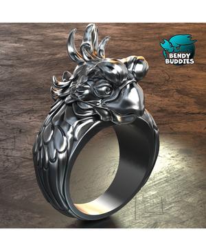 Parrot Ring / Gothic Jewelry Pre-Supported / Death Punk Rock Accessory / Keychain Decoration 