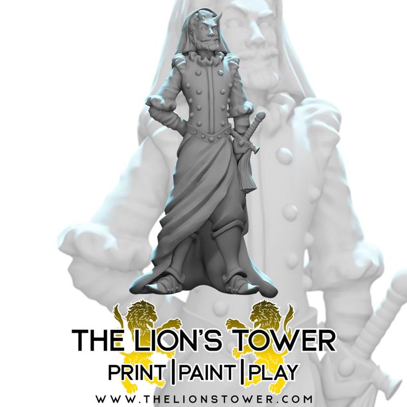 Double figure (inspired by Salar Jung Museum s  Double Statue ) - 32mm miniature