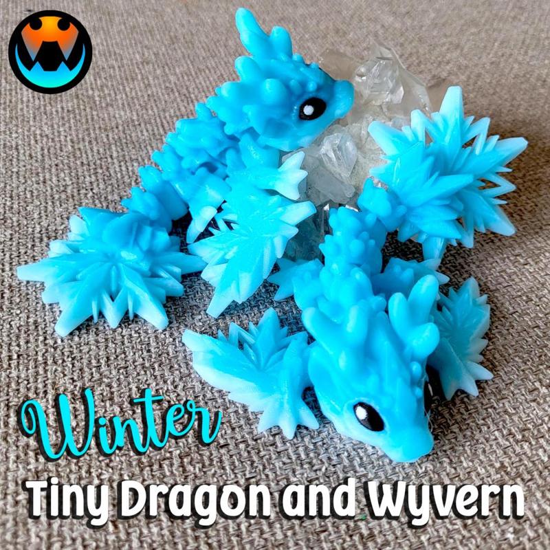 Tiny Winter Dragon & Wyvern