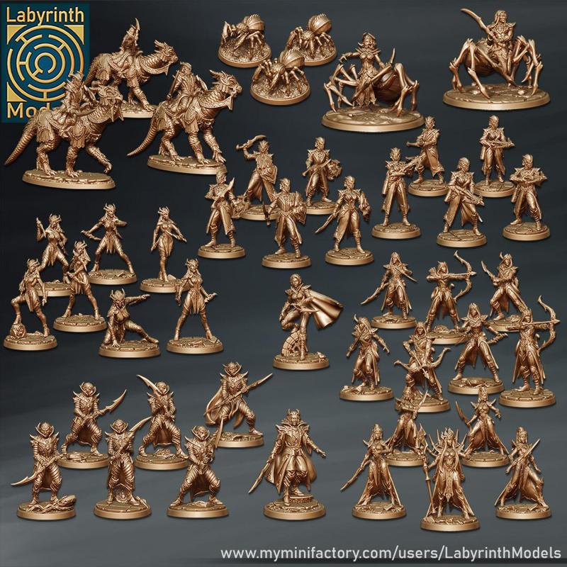 Dark Elves Collection - 32mm scale