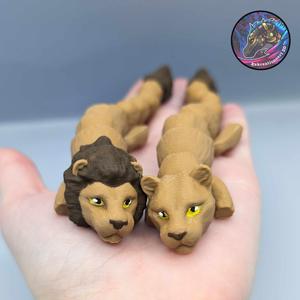 Baby Flexi Lion Keychains