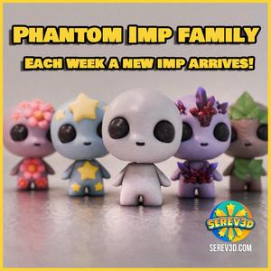 Phantom Imp - Backpack Buddy & Flexi Keychain - No Supports 3D Print STL/3MF