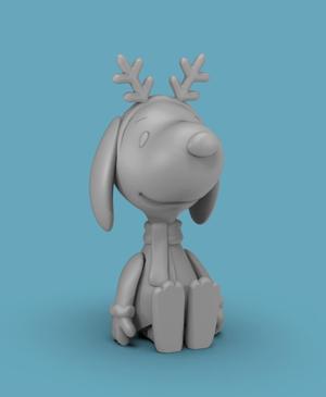Holiday FLEXI Snoopy -Keychain/Bag Dangle/Ornament