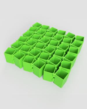 Auxetic Cubes // 30mm 6x6 Stacked