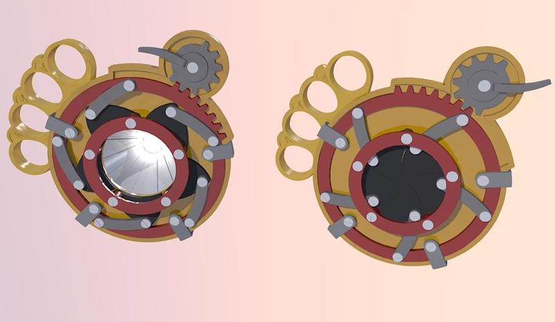 Steampunk Iris flashlight