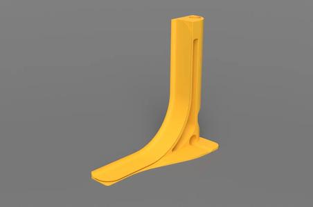 Redirected and reinforced base, printable pipes   