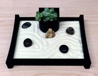 Desktop Zen Garden with Planter