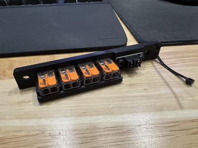 Voron 2.4 Bed Wago Mount for LDO PCB Splicer (3 and 4 Wago)
