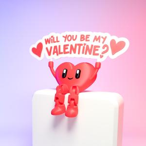 Be My Valentine - Flexi Heart
