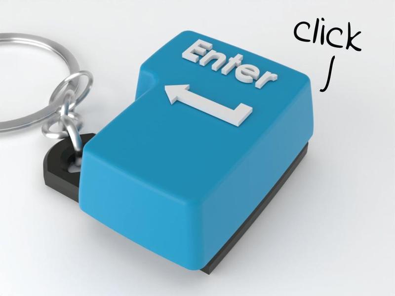 Enter - Keychain fidget button