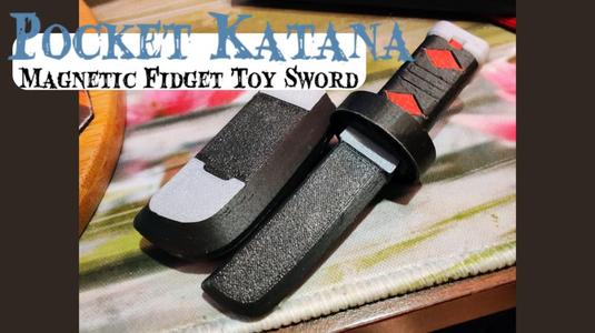 Tanjiro Pocket Katana - Magnetic Fidget Sword