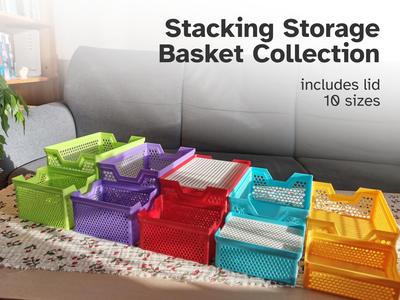 Stacking Storage Basket Collection (10 sizes)