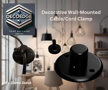 DecoEdge: Wall-Mounted Cable/Cord Clamp (IMPROVED VERSION!)