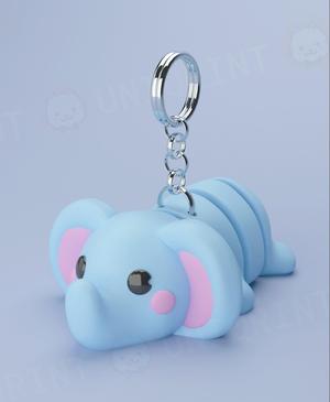 Flexi Elephant Keychain