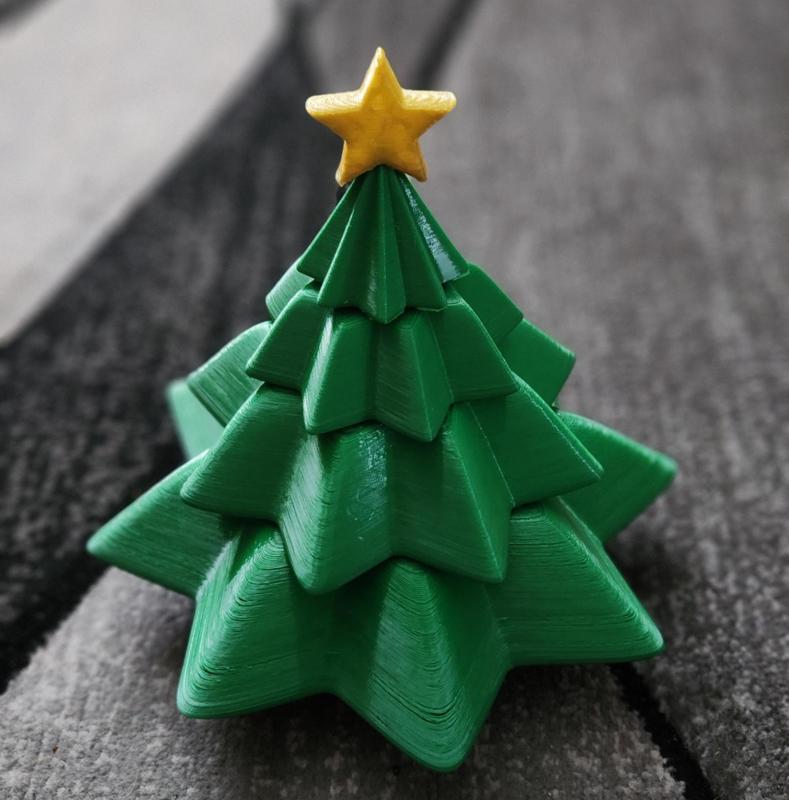 SPINNING STACKABLE CHRISTMAS TREE FIDGET TOY