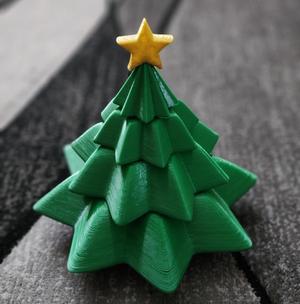 SPINNING STACKABLE CHRISTMAS TREE FIDGET TOY
