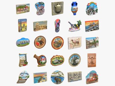 Souvenir Magnets Collection Bundle