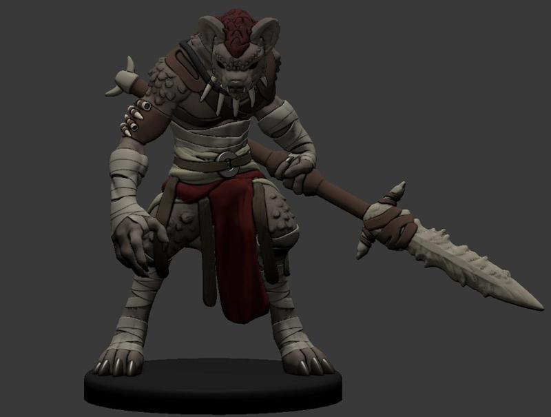 Gnoll Warrior Miniature
