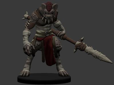 Gnoll Warrior Miniature