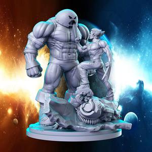 Wolverine VS Juggernaut Marvel Super Hero 32mm Pre-supported