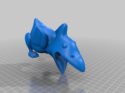CHUBBY PTERODACTYL DINO PENCIL HOLDER - NO SUPPORTS