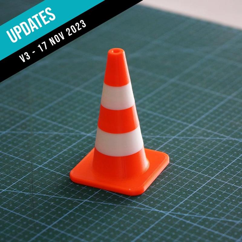 Modular Traffic/Construction Cone (Tabletop Miniatures)