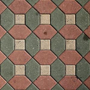 Hex & Square Tile Pattern (Roller & Stamp)