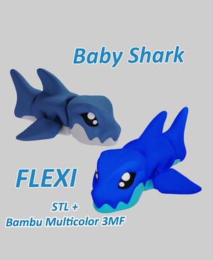 Baby Shark - Articulated Flexi Fidget Toy