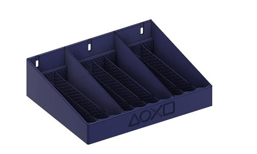 Playstation disk shelf for IKEA skadis