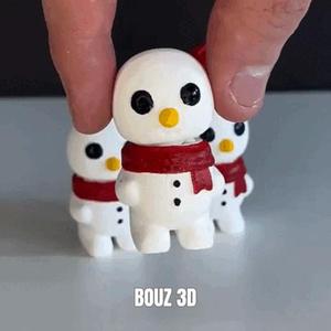 LITTLE SNOWMAN-BOUZ3D-KEYCHAIN