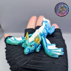Baby Flexi Arctic Dragon Keychain